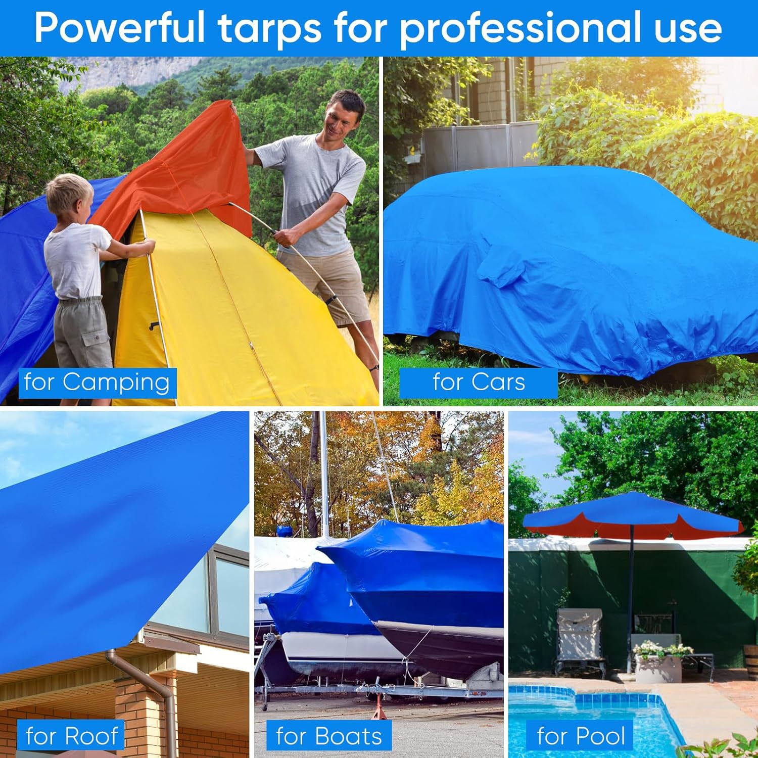 跨境可发防雨防晒篷布PE180g篷布防水防晒加厚户外遮雨遮阳布详情13