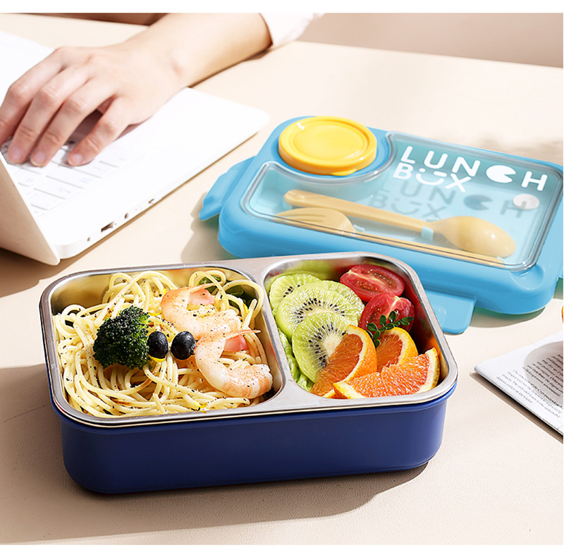 2024新款高颜值保温饭盒送饭304不锈钢分格午餐 减脂上班族便当盒详情14