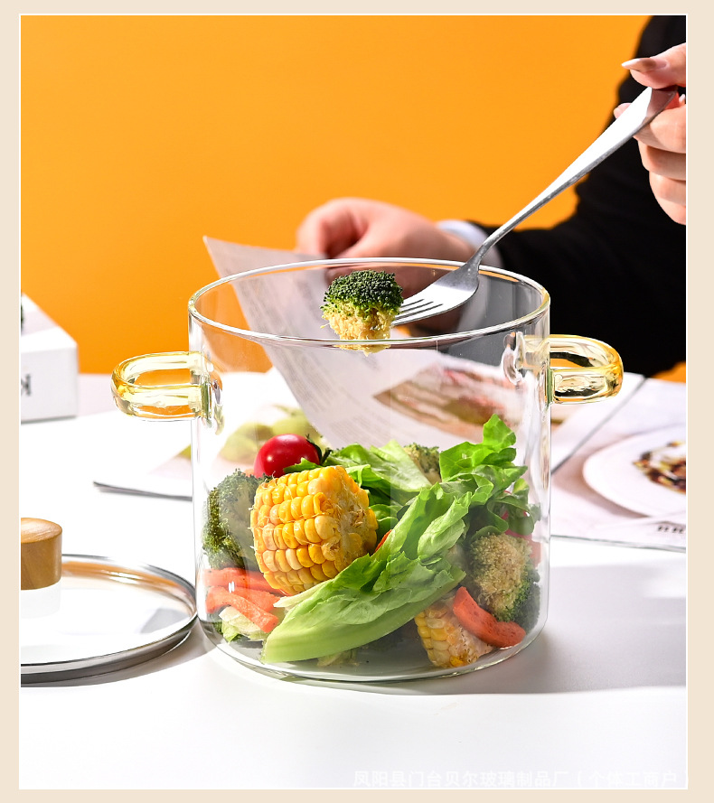 高硼硅玻璃锅明火耐高温小奶锅透明蒸锅电陶炉专用煮红酒锅特大号汤锅详情16