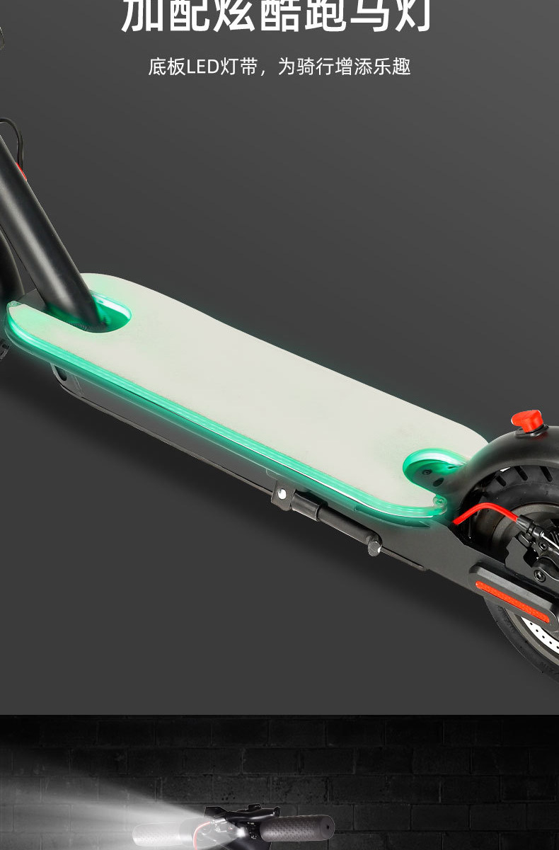 Cross-border outdoor scooter, adult mobility scooter, portable shock-absorbing scooter, foldable aluminum alloy electric scooter pic 15