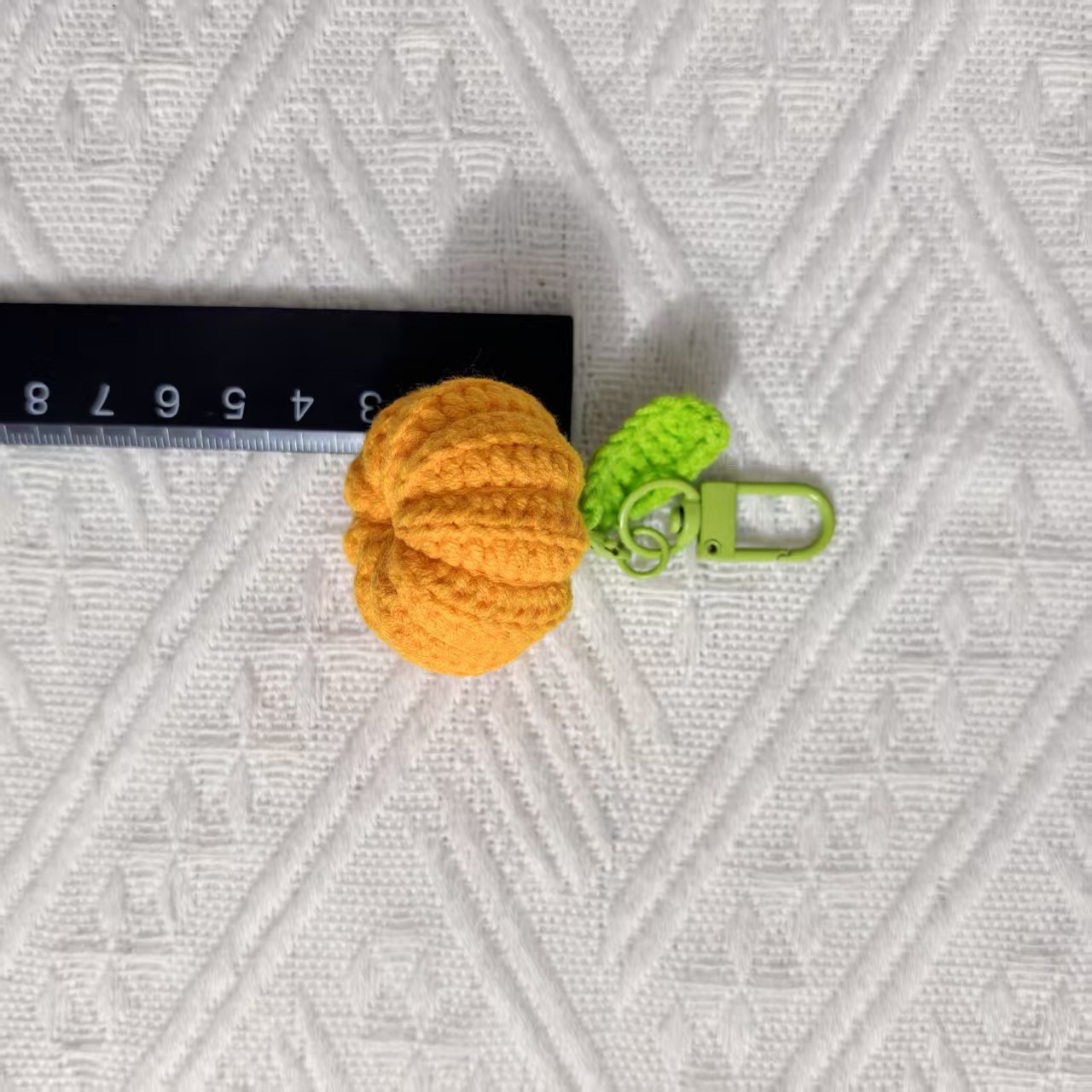 纯手工DIY钩织成品蔬菜西红柿钥匙扣小南瓜 包包挂件  手机挂饰详情10