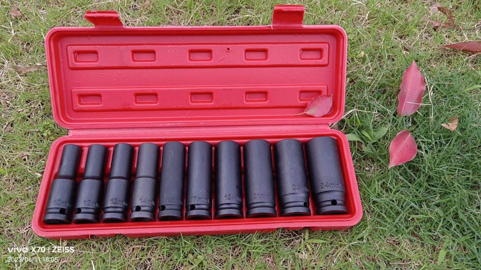 Electric wrench socket set, extended hex wrench, Big Flying wind cannon socket, auto repair machine tool set X20 pic 5