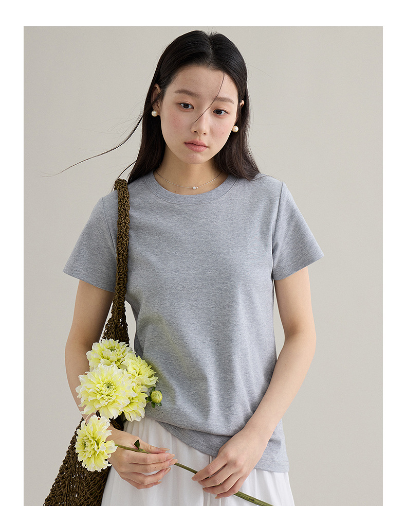 【 Blockbuster B: Super Comfortable Double-collar T-shirt with Upgraded Fabric 】 Spring short-sleeved T-shirt pic 98