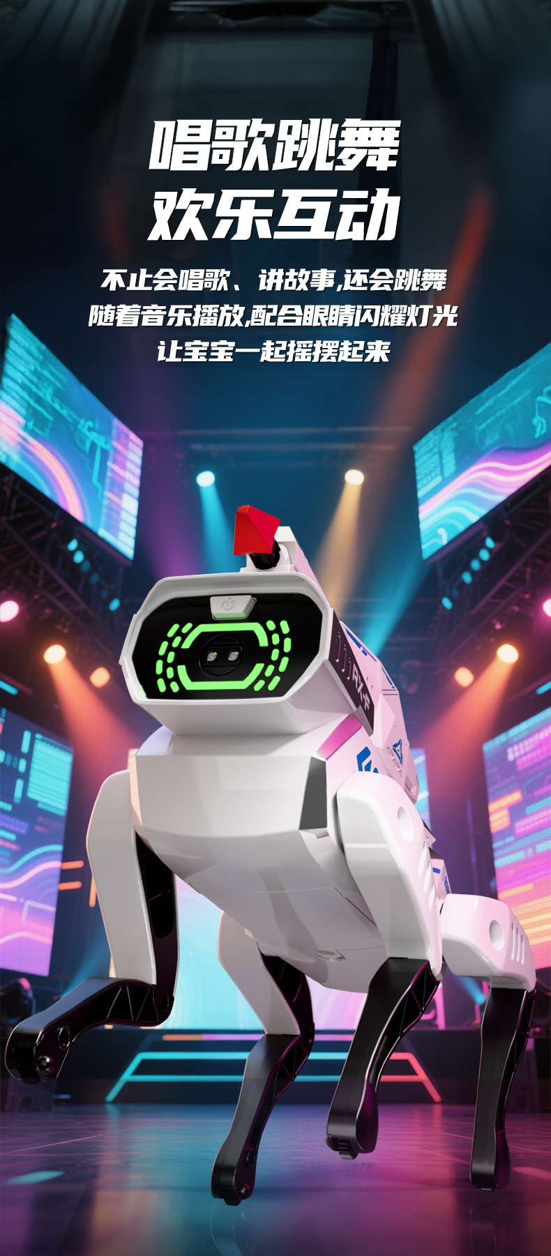 Cross-border ai intelligent robot dog simulation voice dialogue high-tech artificial mobile phone remote control programming electric toy pic 6