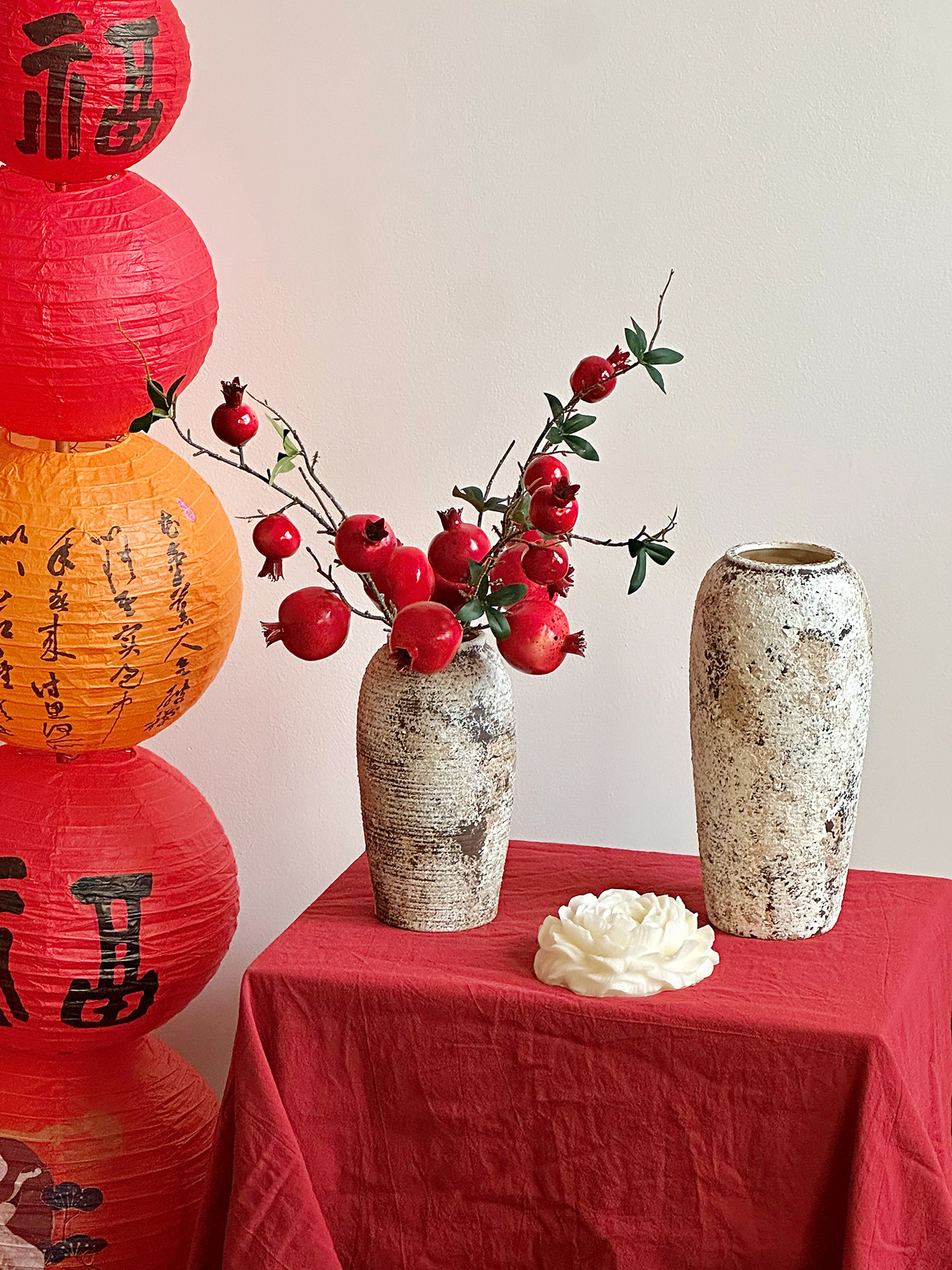 中式仿真石榴果实仿真花假花摆设年宵花喜庆过年客厅餐桌家居摆件详情18