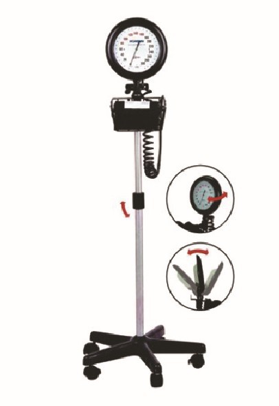 Exclusive for foreign trade, portable vertical blood pressure monitor, manual blood pressure monitor with hanging rod, adjustable height, old-fashioned blood pressure monitor pic 8