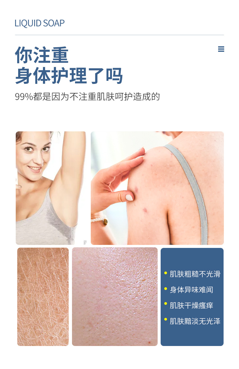 Wholesale scented body wash, perfume, long-lasting fragrance, moisturizing and nourishing body wash sroget shower gel pic 10