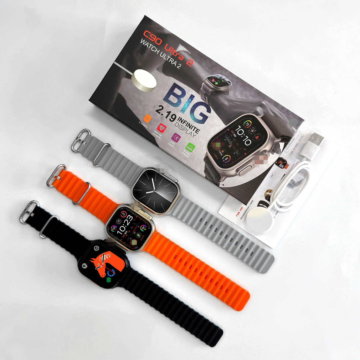 2024华强北s9ultra2智能手表蓝牙通话心率血压跨境男士运动手表详情3