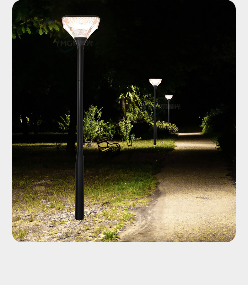 太阳能庭院灯家用户外超亮别墅小区广场现代景观高杆灯防水路灯详情20