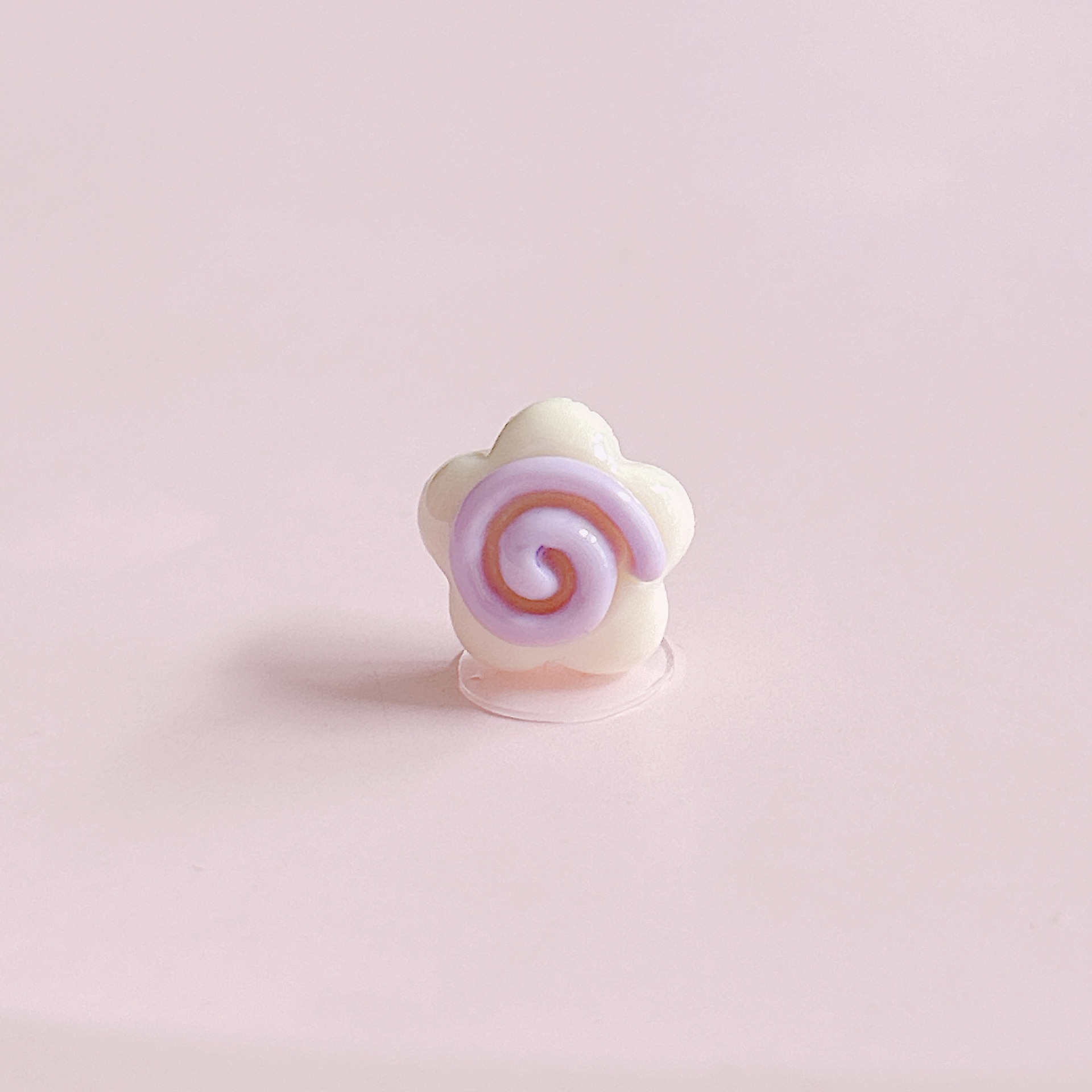 xn Cute mini heart-shaped flowers, simple decoration materials, diy handcrafted hair clips, ear studs, cream glue material pic 11