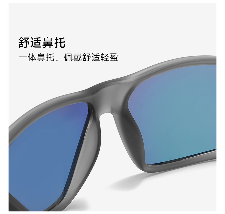 新款TR90运动墨镜男士P004户外驾驶骑行镜防紫外线炫彩偏光太阳镜详情14
