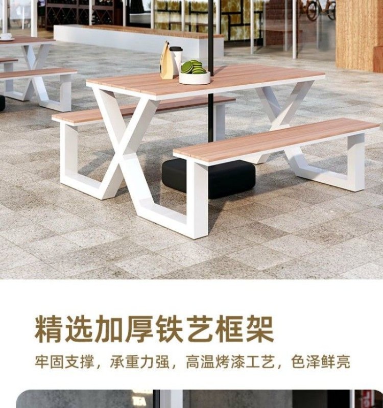 Star Factory Courtyard Homestay Villa Beach Leisure Outdoor Hotel Sunshade Umbrella Central Column Umbrella Integrated table and Chair pic 6