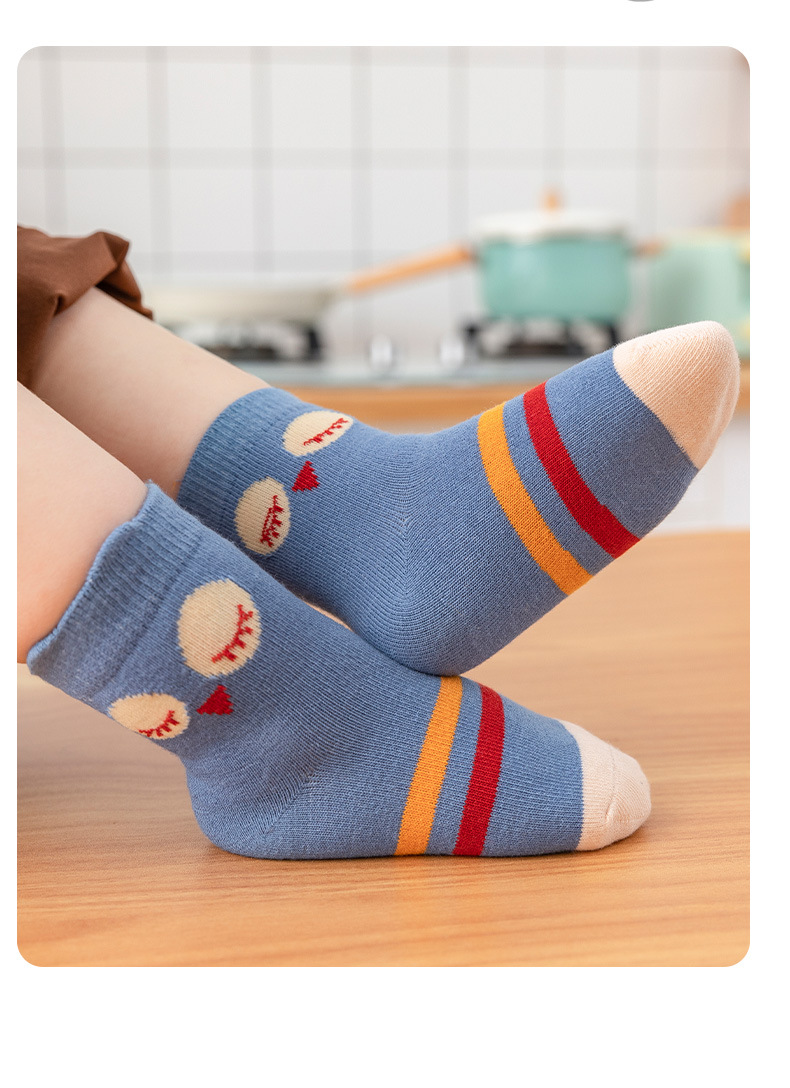 跨境儿童中筒袜子秋冬男童运动袜大童宝宝婴儿地板袜女童长袜批发详情10