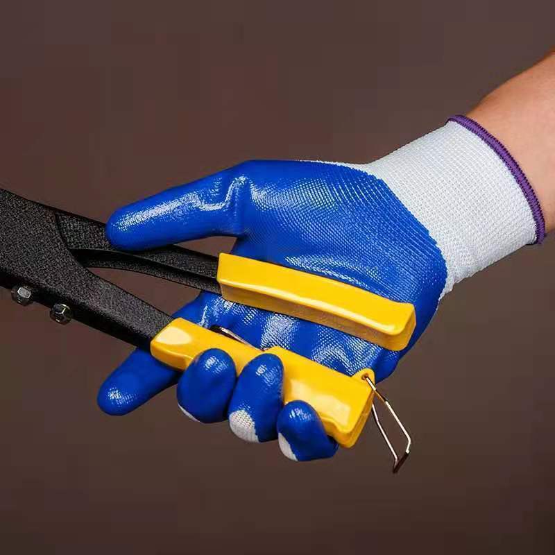 Wholesale of labor protection wear-resistant gloves, work belt rubber, impregnated rubber, latex anti-slip labor construction site rubber gloves pic 14
