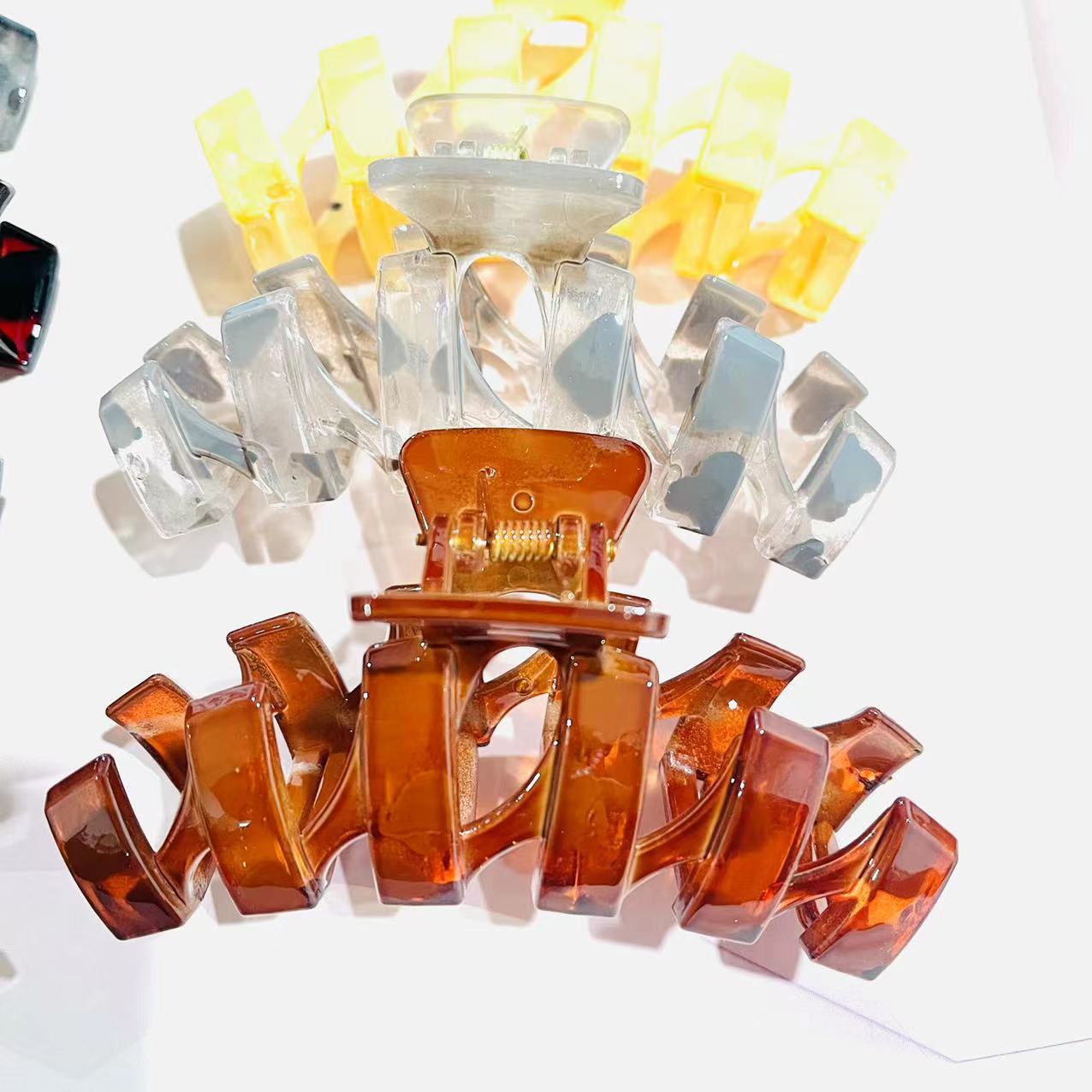 【 Zone 1-3 】M Clip Cover Net Gripper 12/ Pack 960/ piece French gripper Large High-end Feel Clip Cover Net ins student Clip Headwear Hair clip 2023 New Hair Gripper back of the head pic 4