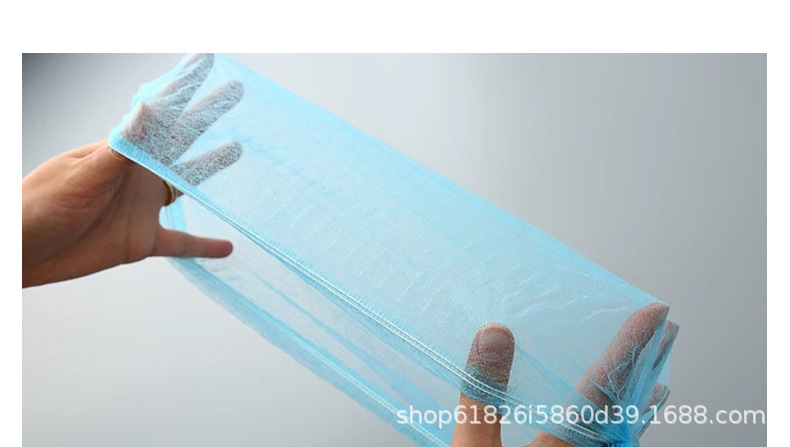 一次性无纺布民用条形帽厨房工作车间食品加工防尘帽透气头套厂家详情7