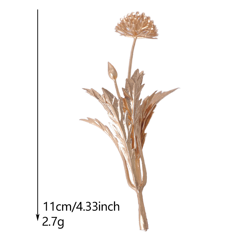 复古植物配件仿真金色叶子手工插花配件节日装饰仿真花跨境代发详情26