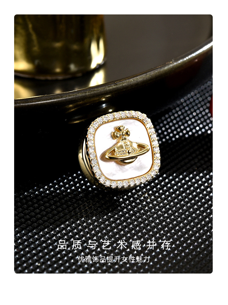 新款百搭小众星球磁吸扣胸花时尚简约几何防走光别针扣详情14