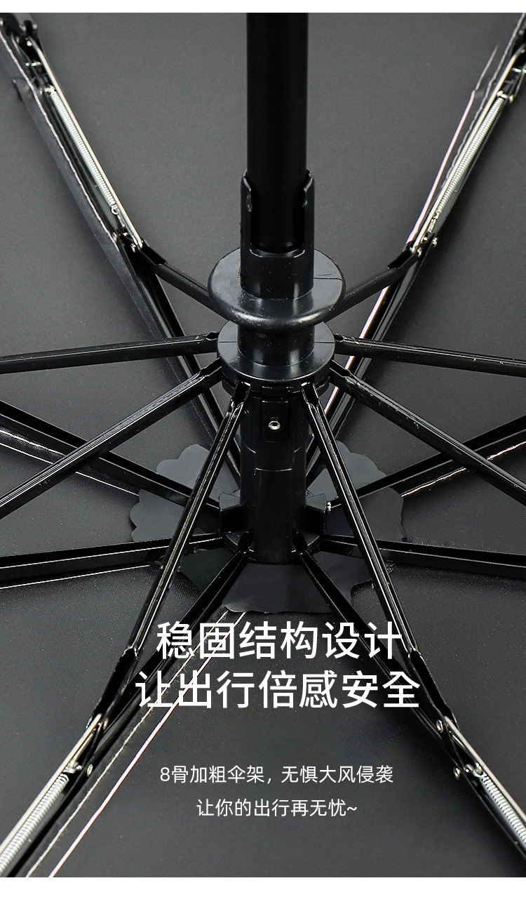 新款草莓熊雨伞高颜值日常学生防晒防紫外线太阳伞晴雨两用遮阳伞详情9