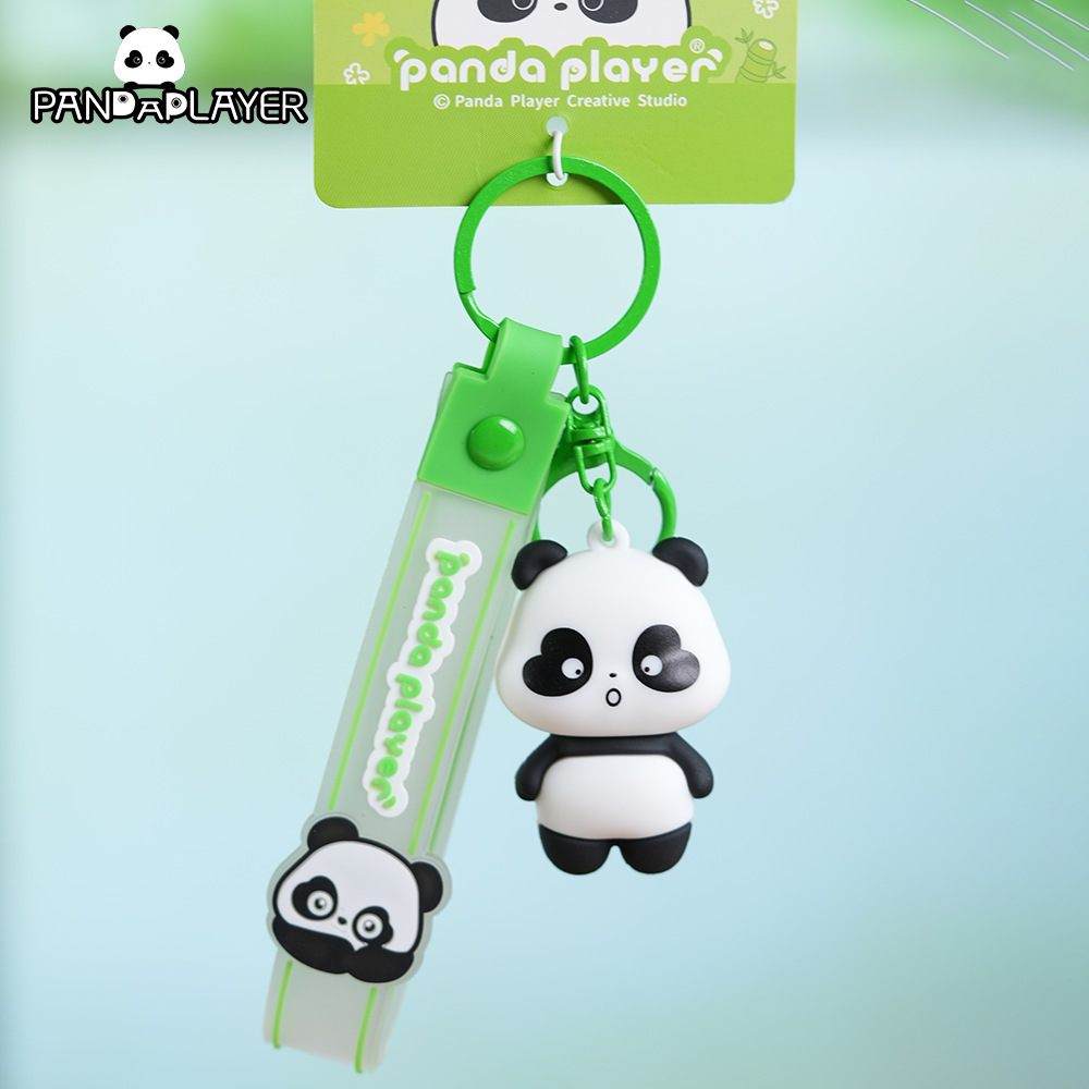 批发钥匙扣书包小挂件包包简约汽车pvc可爱卡通公仔金属链挂饰详情7