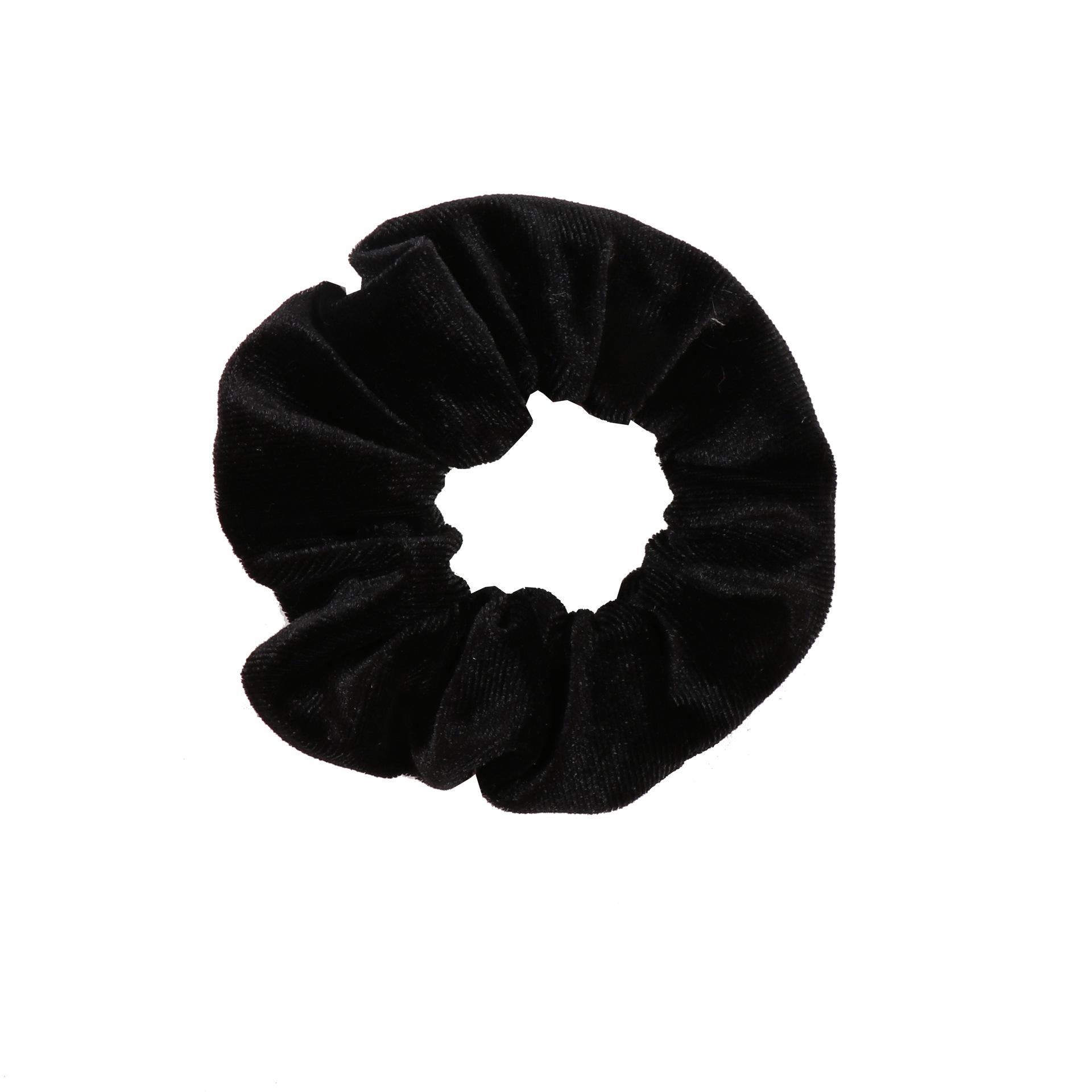 Cross-border Korean velvet 12-color invisible zipper large intestine hair band, European and American velvet simple and retro solid color hair tie accessory pic 4