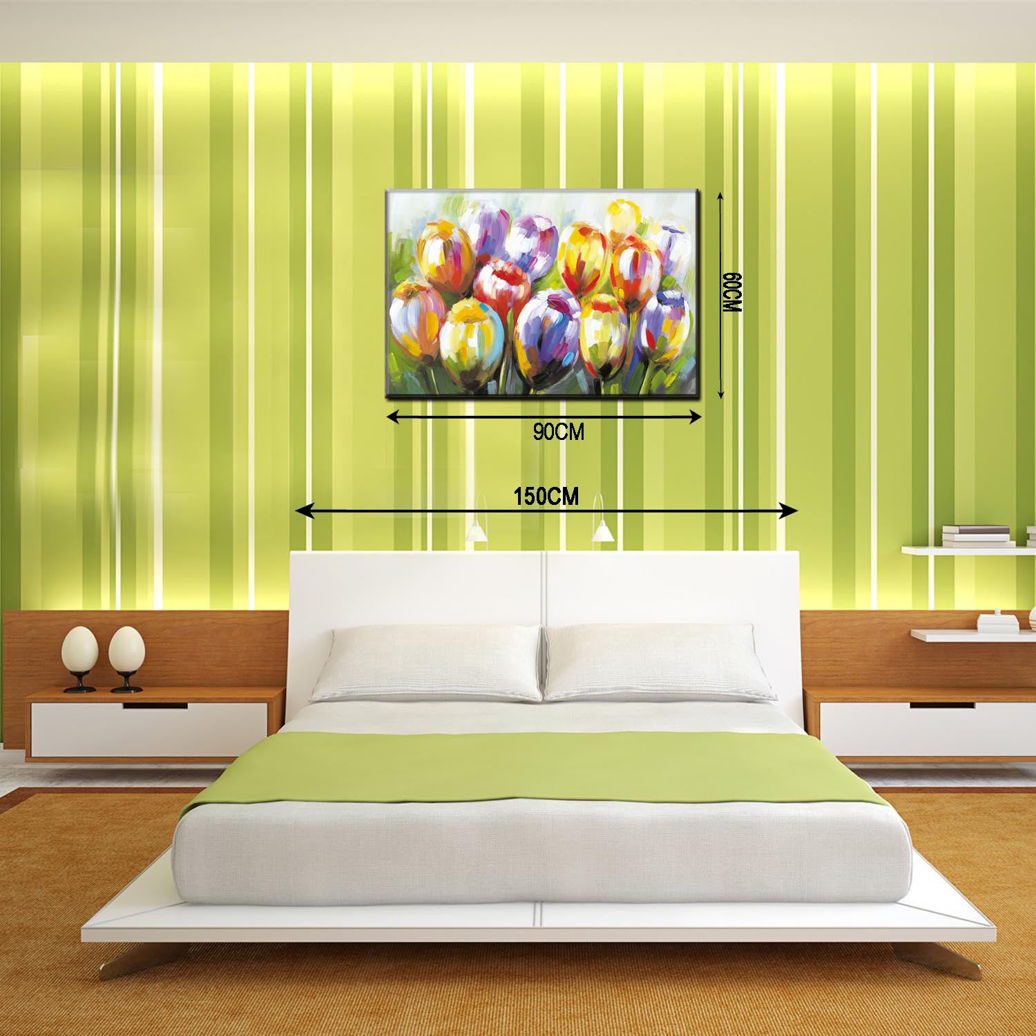 2021 New still life floral decorative paintings, restaurant and bedroom wall paintings, apartment, hotel and guesthouse matching paintings pic 6