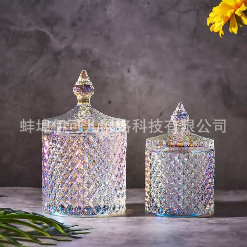玻璃罐糖果罐香薰蜡烛罐干果罐收纳摆件储物盒首饰品盒消磁碗详情25