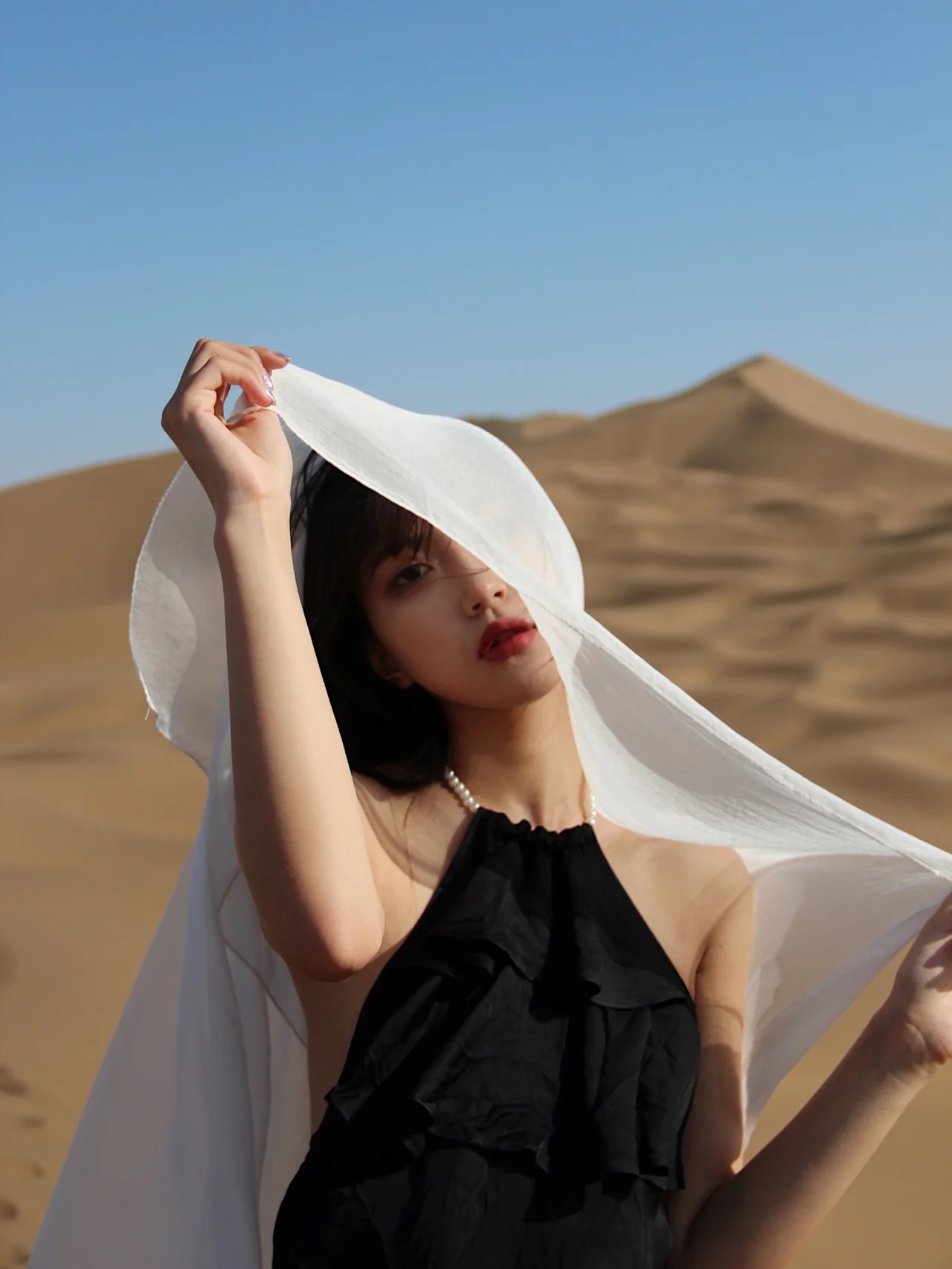 超大防晒丝巾迪拜清真寺沙漠旅游拍照头巾雪纺民族风披肩围巾女详情3