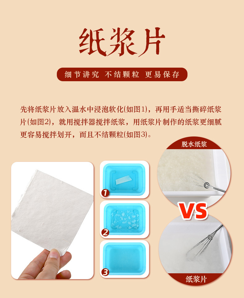 益智手工套装亲子古法造纸材料包干花纸浆玩具工艺品礼品木质工艺品详情9