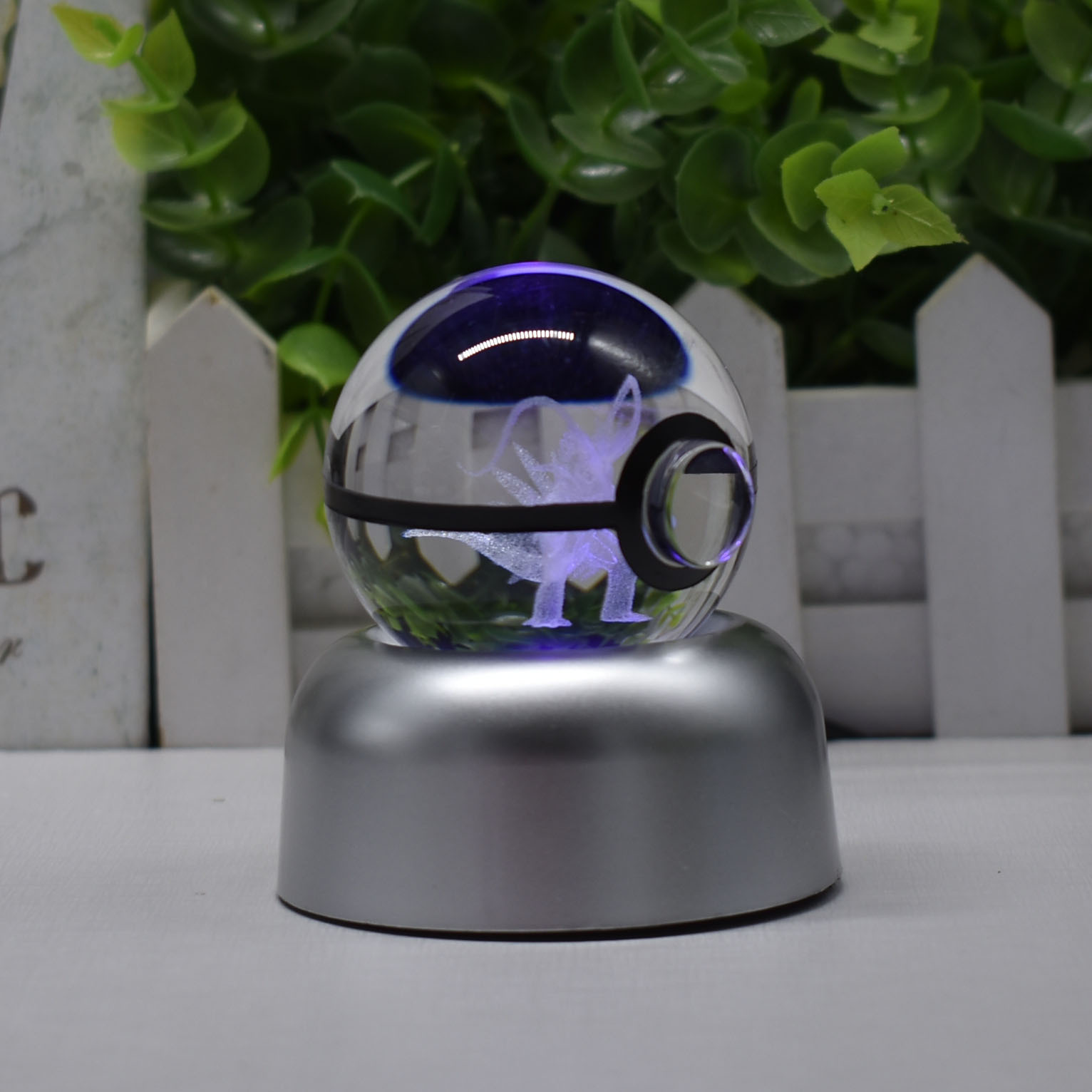 外贸Pokemon精灵宝贝Koraidon故勒顿K9水晶球UFO3D小夜灯多彩底座详情25