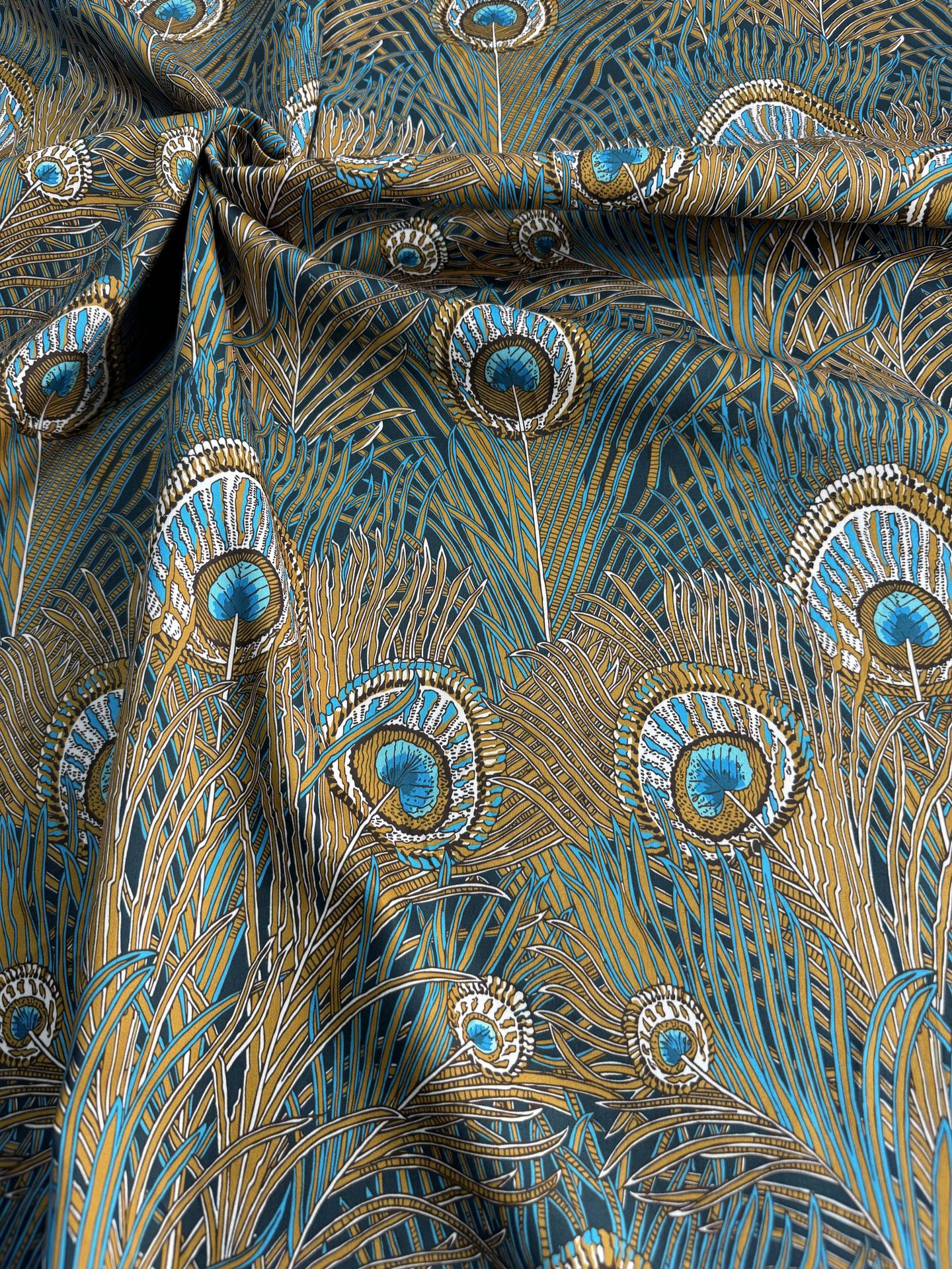 PeacockManorliberty花型天丝棉贡缎秋冬款厚实面料一米价详情6