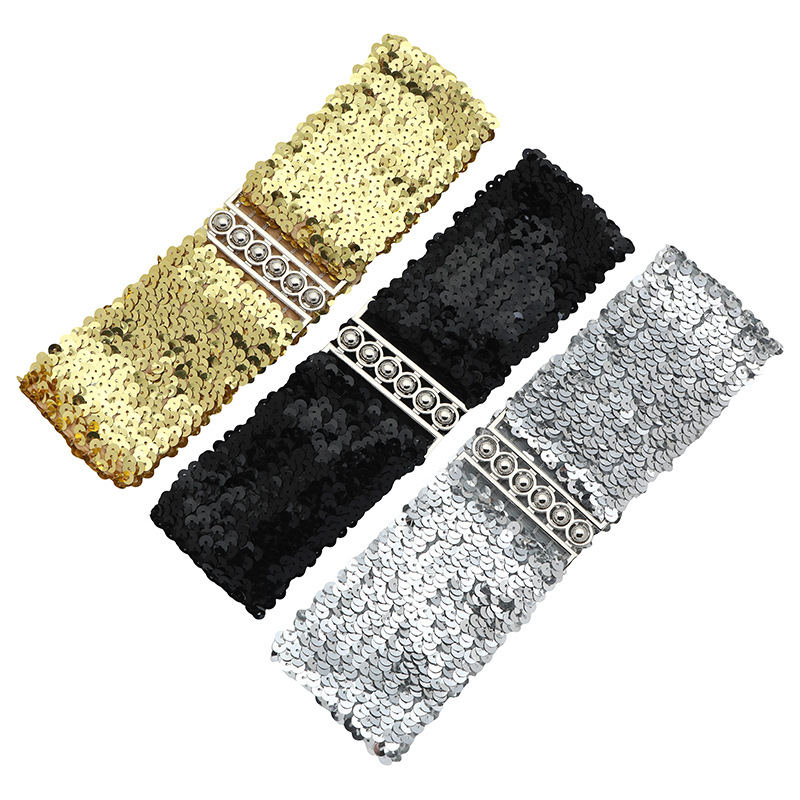 欧美风腰带女士高级感鱼鳞亮片腰封女式百搭装饰束腰外穿女裙腰封详情5