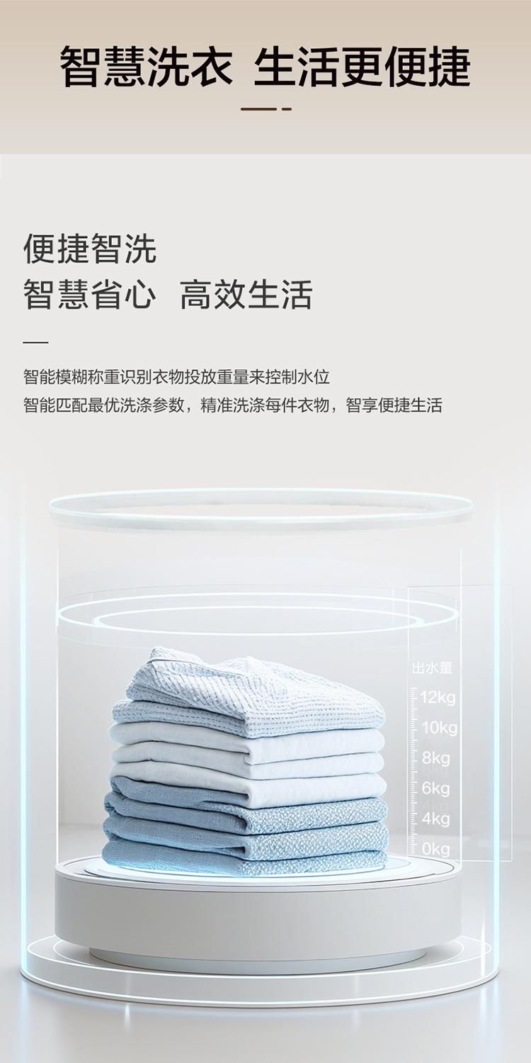 Haier/海尔 家用12kg波轮洗衣机变频直驱一级能效XQB120-BZ20E0详情28