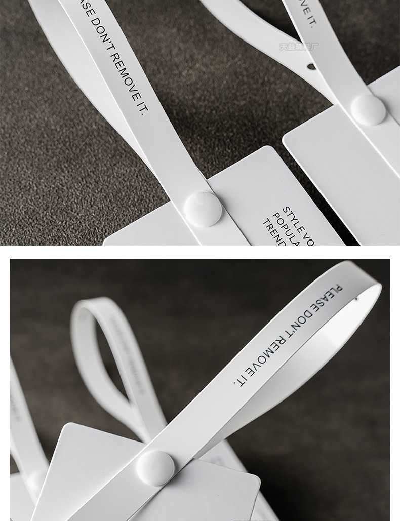 新款防拆一次性吊牌设计个性商标标签订做网红女装挂牌高级感吊卡详情16