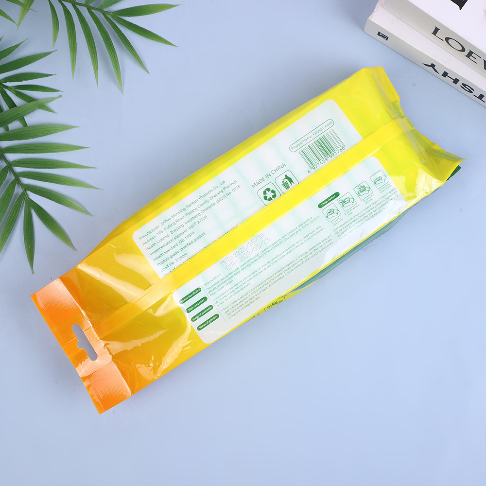 Kitchen wet wipes for oil and dirt removal, special large-sized cleaning cloth for range hood, powerful oil removal pic 3