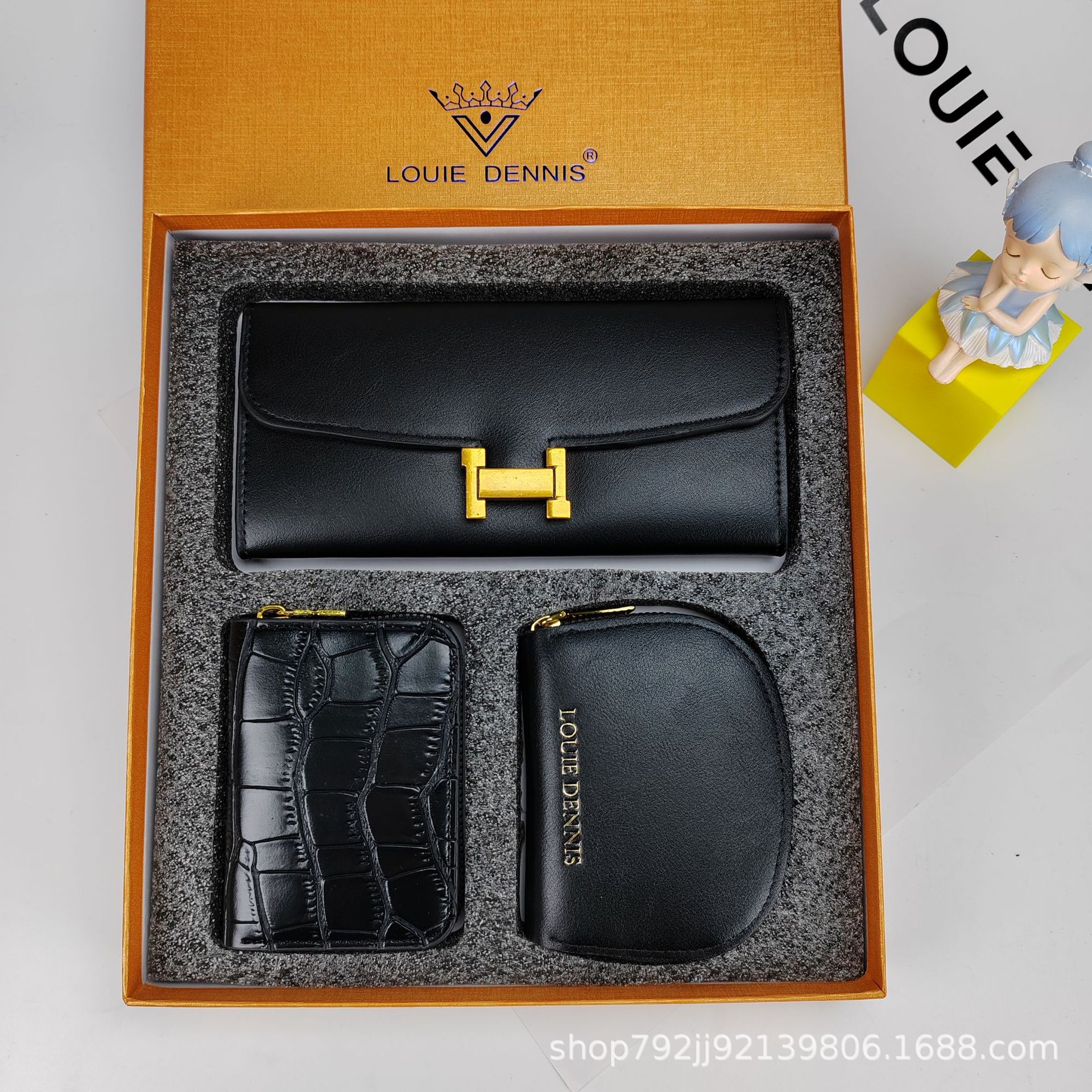 2024新款三件套礼盒装钱夹卡包套盒详情36