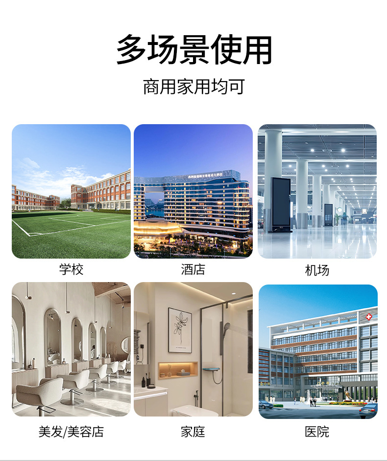 手动皂液器盒壁挂式洗手液挂壁器商用泡沫洗手液按压瓶免打孔详情8
