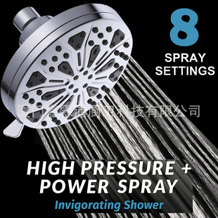 Wholesale of 8-inch round electroplated shower heads and cross-border concealed shower and bath shower heads in Xiamen pic 29