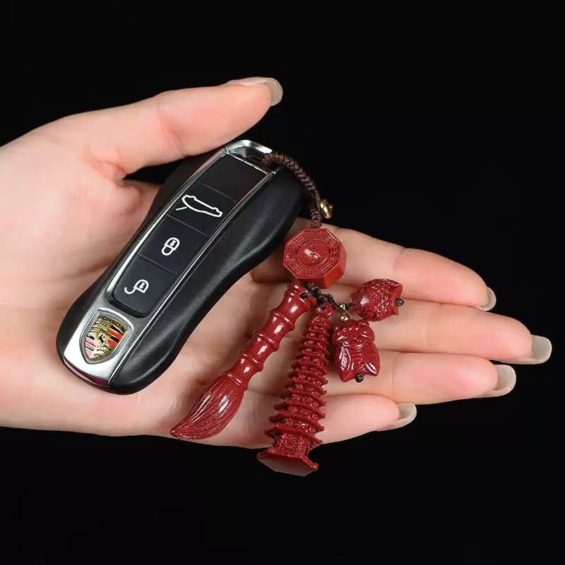 朱砂紫金砂金榜题名文昌笔塔钥匙扣挂件学生礼物高考中考必备批发详情4