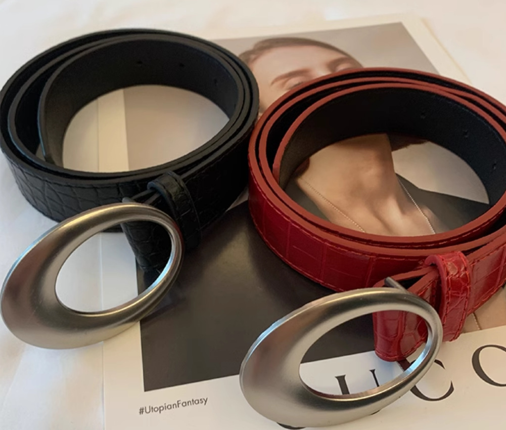 美式复古y2k腰带女红色简约高级配饰皮带设计感小众百搭2024新款详情7