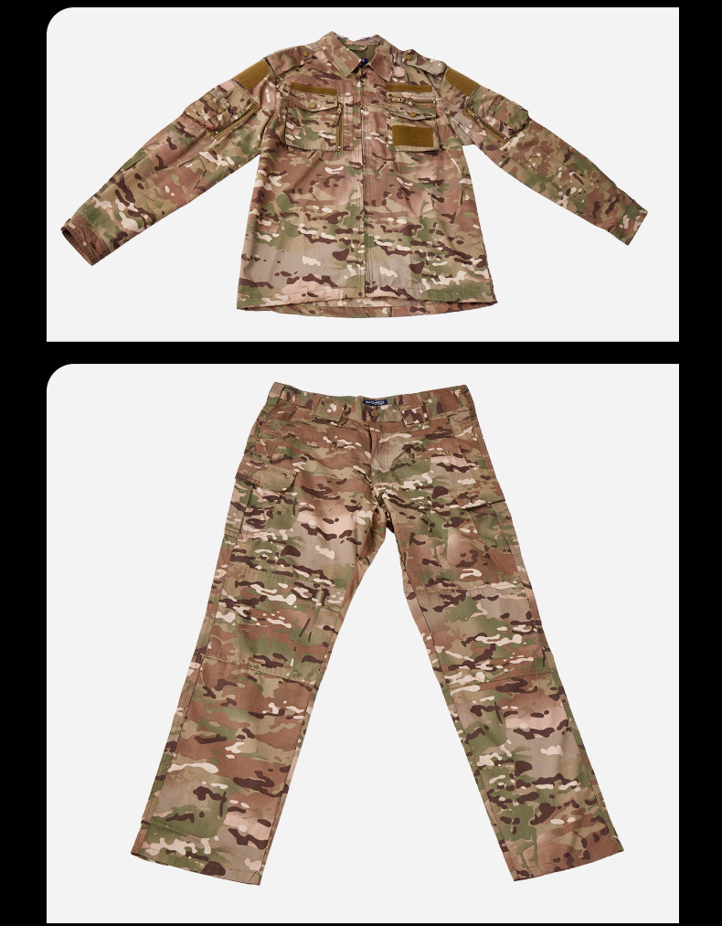 Cross-border camouflage uniform sets, military training uniforms, wholesale outdoor field tactical uniform sets from Shandong manufacturers pic 12