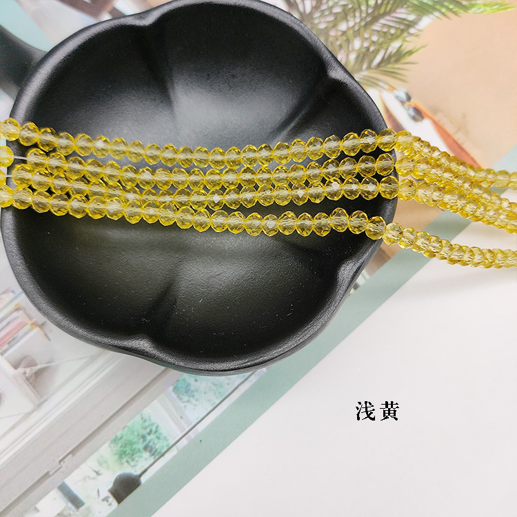 水晶玻璃切面扁珠玻璃珠彩色车轮散珠发饰箱包鞋服饰配件水晶扁珠详情19