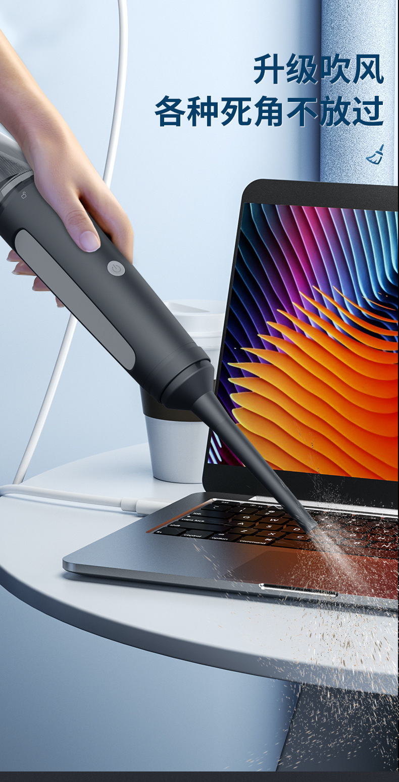 The car cordless vacuum cleaner has a strong suction power and can be used for both handheld and household purposes in the car pic 6