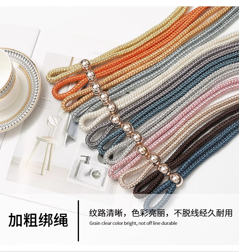 Cross-border spot wholesale, simple and non-perforated curtain ties, pull-out binding ropes, curtain buckle accessories, factory direct sales pic 3