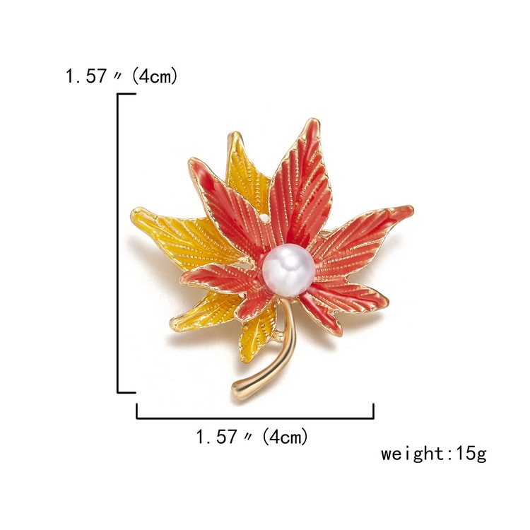 Cross-border best-selling plant series brooches, daisies, sunflowers, lacquered vases, maple leaf flower brooches and brooch accessories pic 11