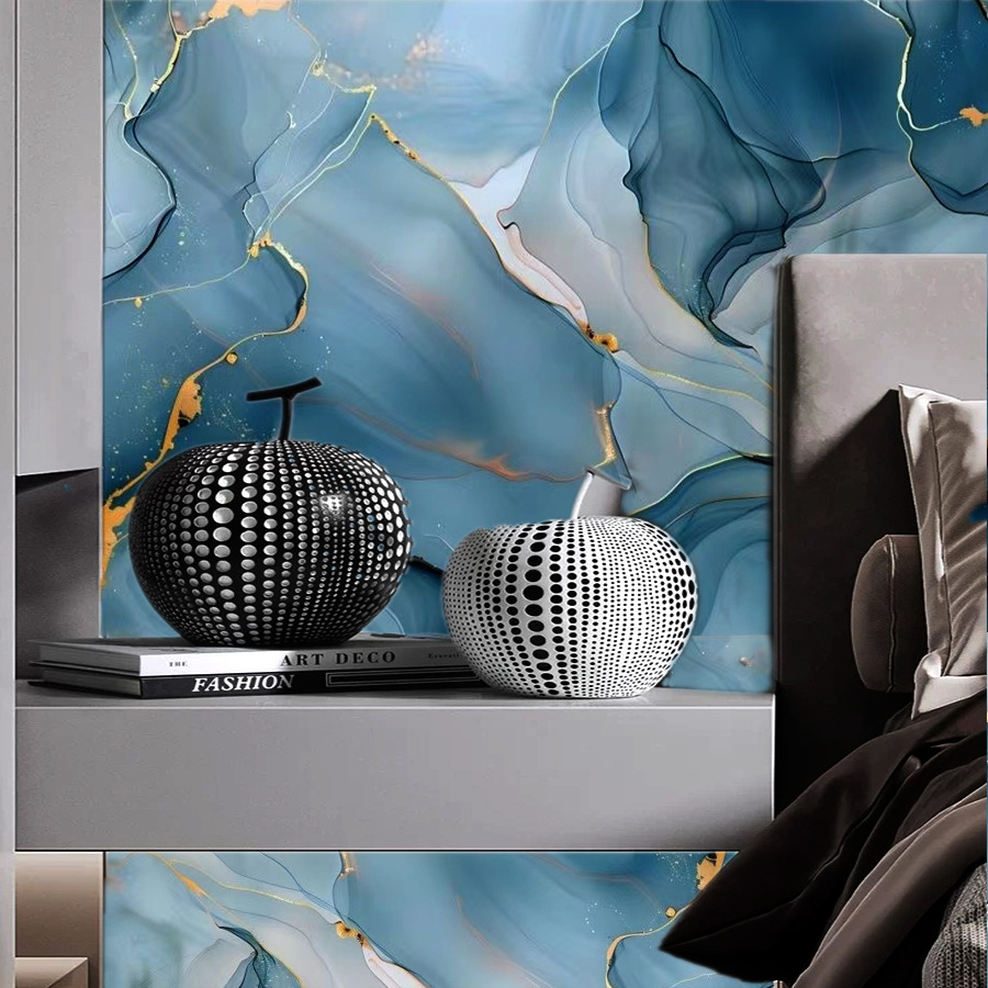 Cross-border exclusive Gilt Marble-patterned wallpaper for home decoration building materials background wall Gilt Marblewallpaper pic 15