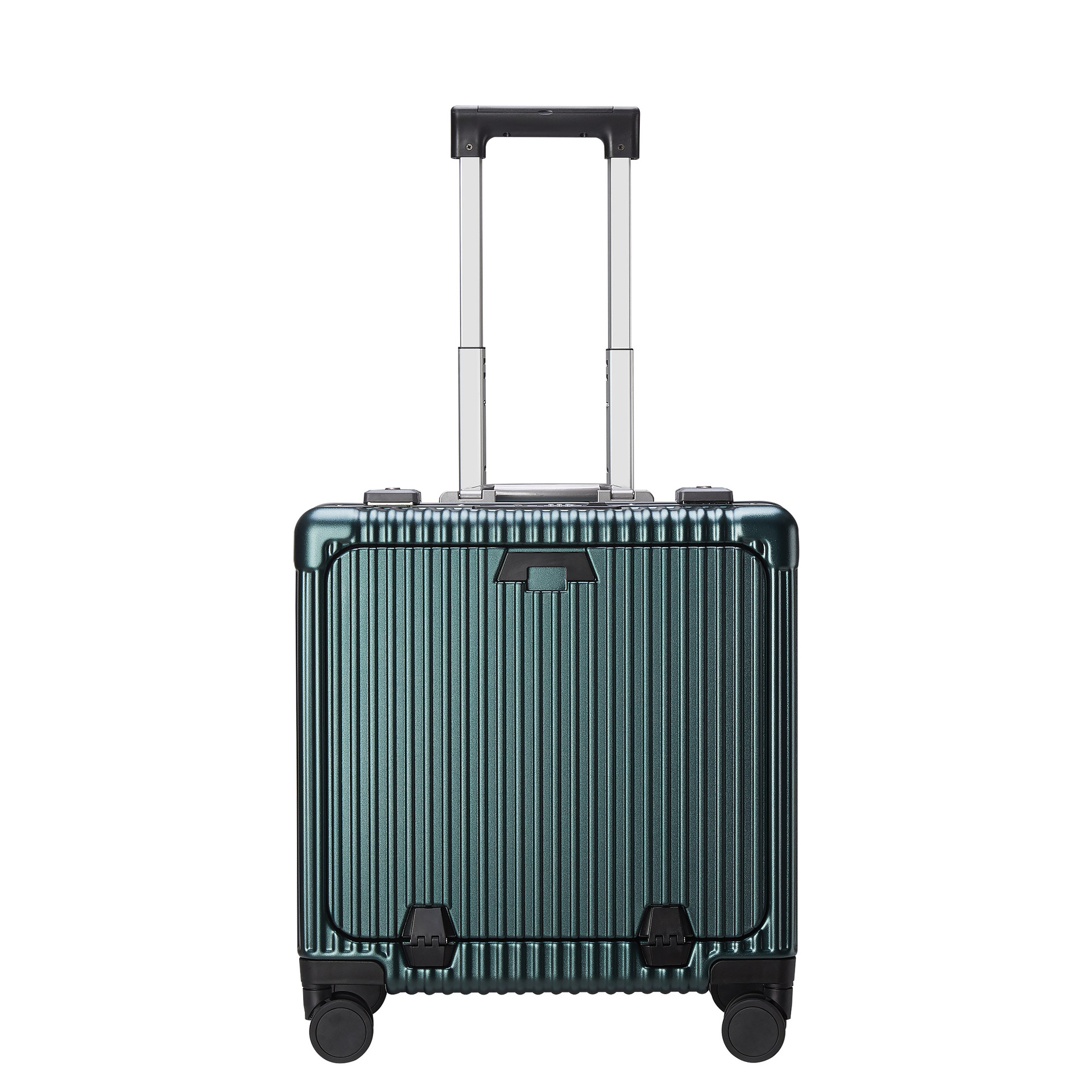 Source factory 18-inch front-opening suitcase, multi-functional aluminum frame handle suitcase, charging suitcase, water cup holder travel suitcase pic 28