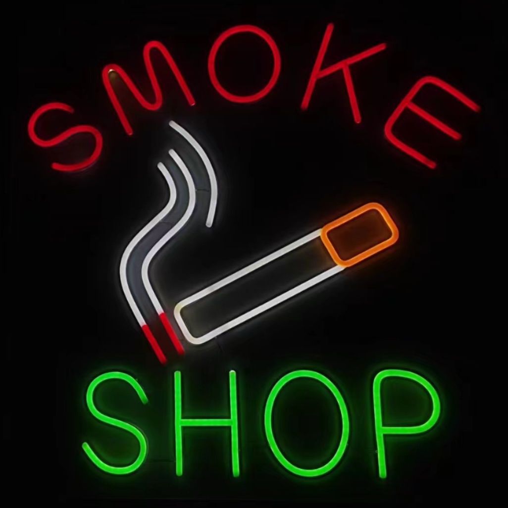 亚马逊跨境香烟创意LED霓虹灯广告牌柔性灯店铺装饰发光氛围灯详情5