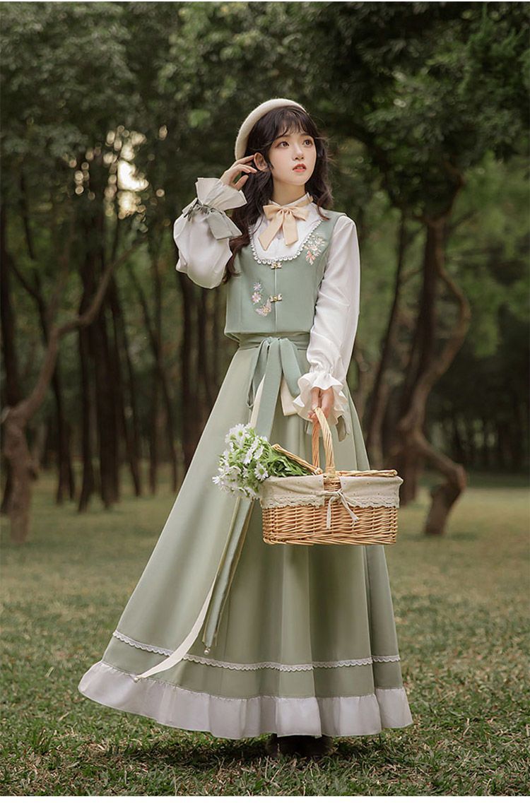 国潮-汉服女成人新款改良汉元素套装破裙中国风日常穿搭详情15