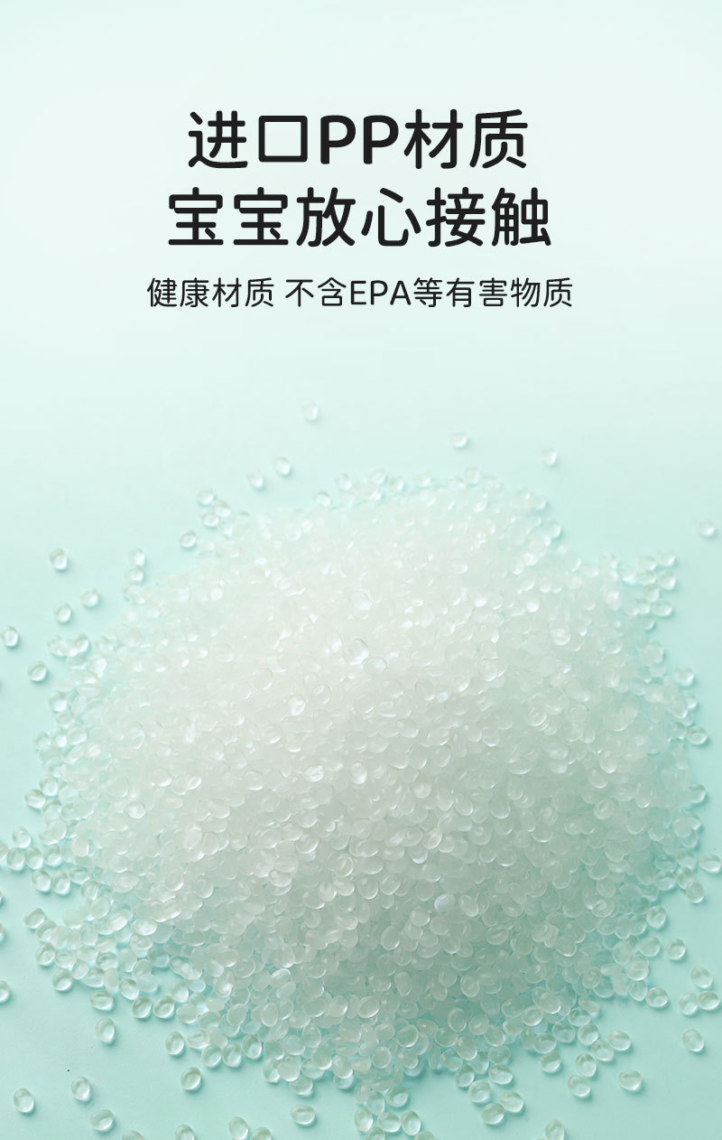 婴幼儿奶瓶 宽口径PP材质带手柄新生儿宝宝奶瓶 母婴工厂跨境专供详情2